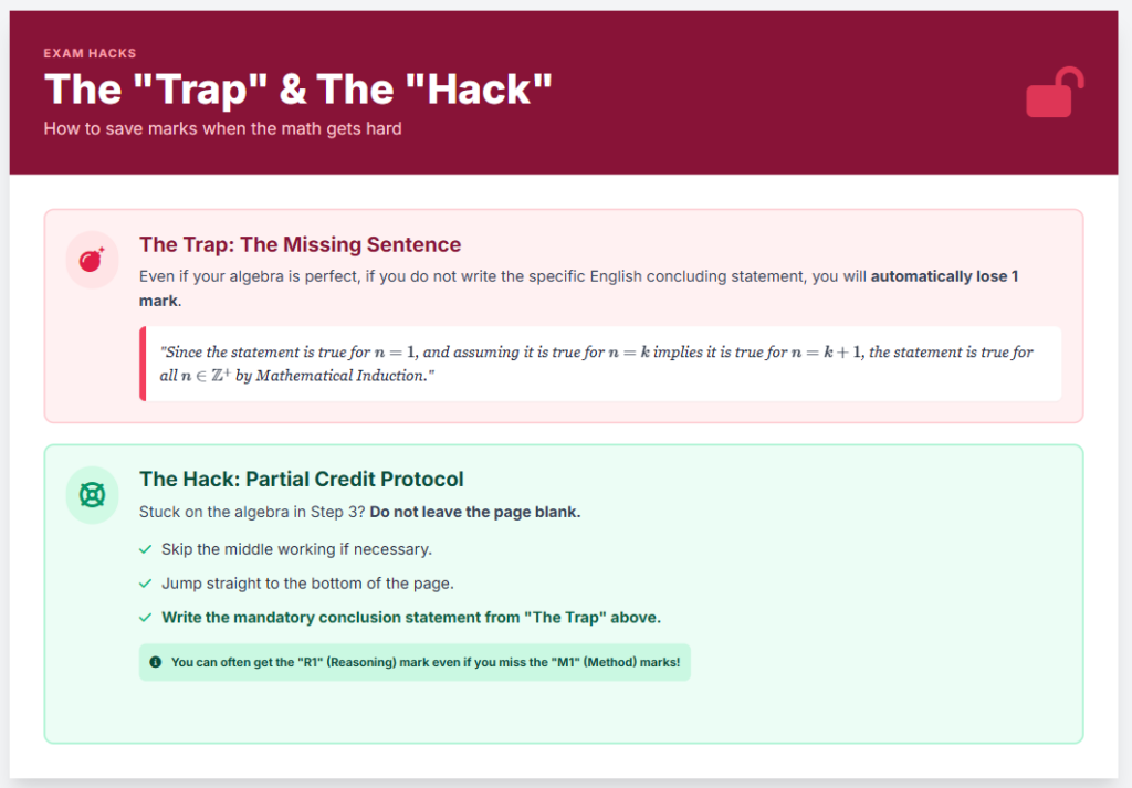 IB proof by induction hack