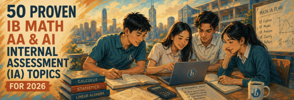 50 Proven IB Math AA & AI Internal Assessment (IA) Topics in 2026