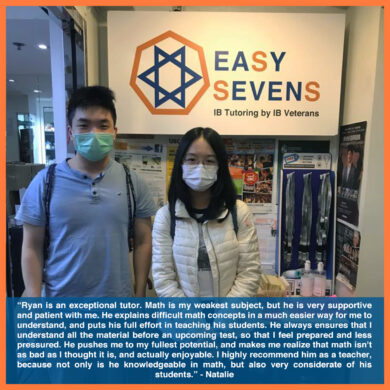 Easy Sevens student Natalie